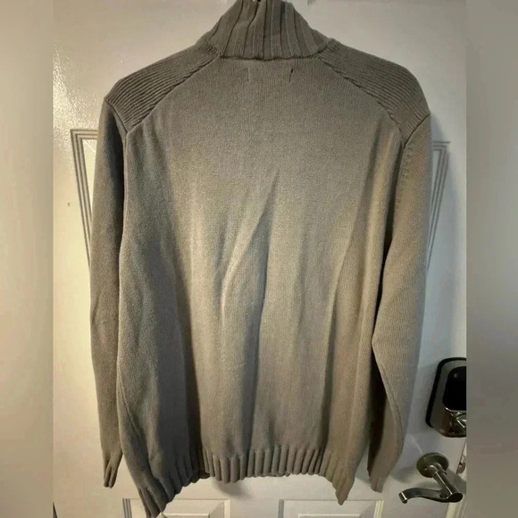 VTG Guess Textured Knit Button Zip Up Sweater Jacket XL Y2K Preppy Fall Neutral - Picture 9 of 12